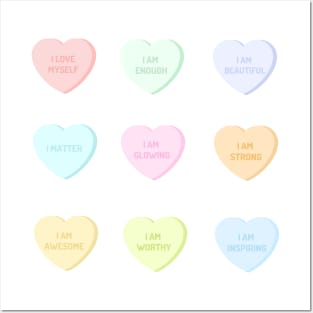 Self Love Heart Candy Posters and Art